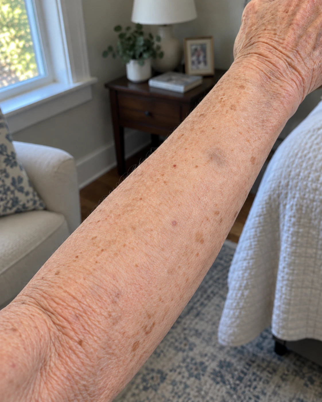 Lingering brown patches — After